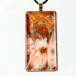 Artistic Rectangular Pendant Necklace